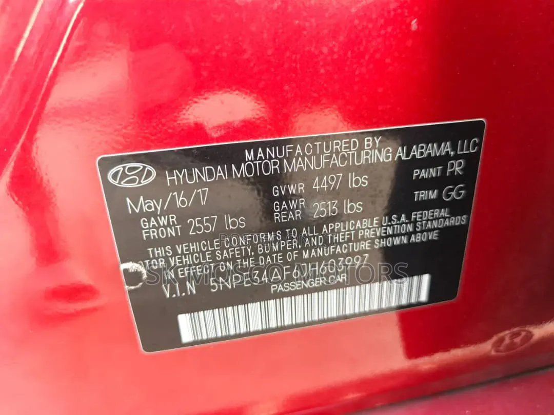 Hyundai Sonata 2018 Red