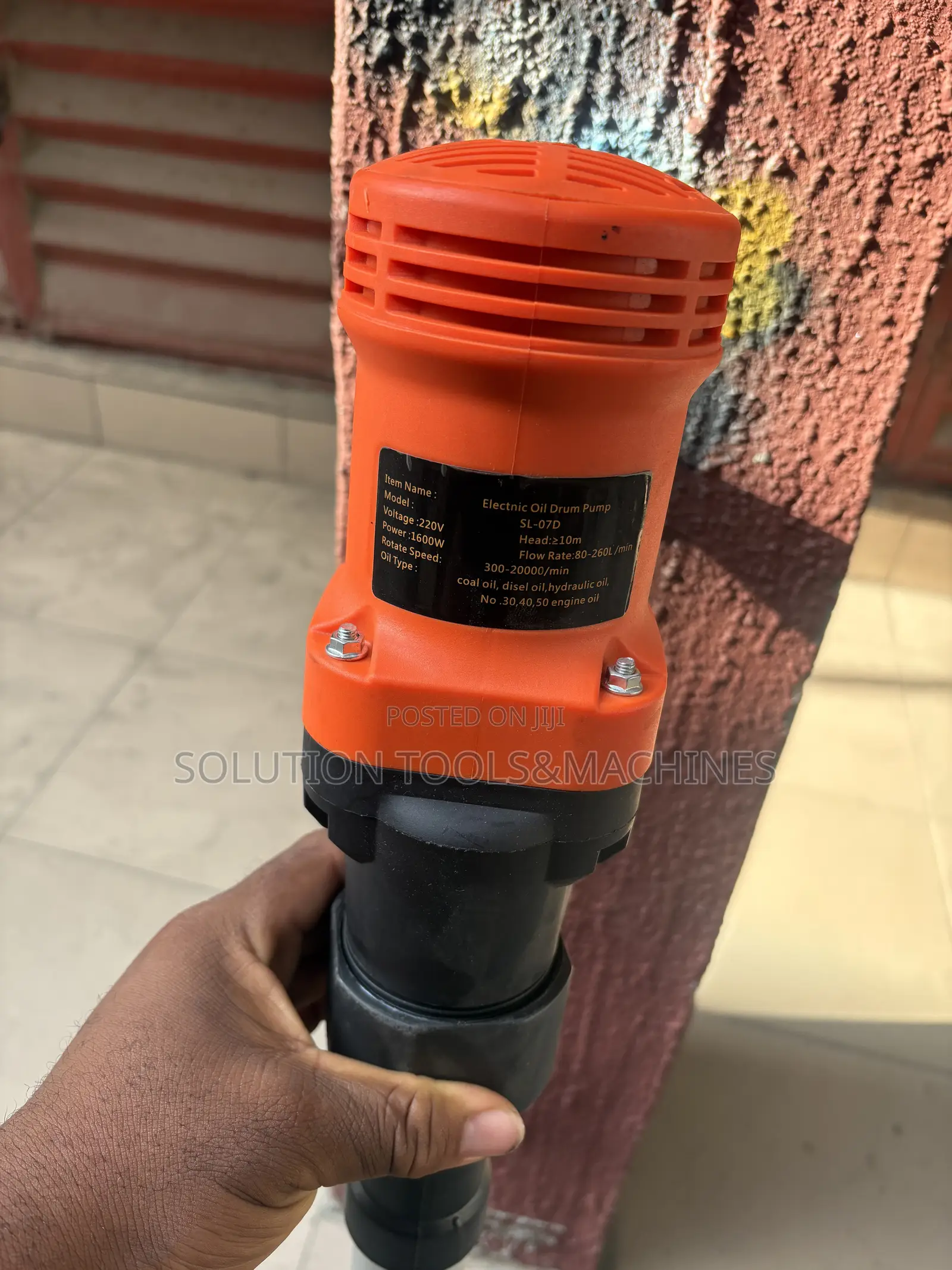 Electric Oil Drum Pump 1600W