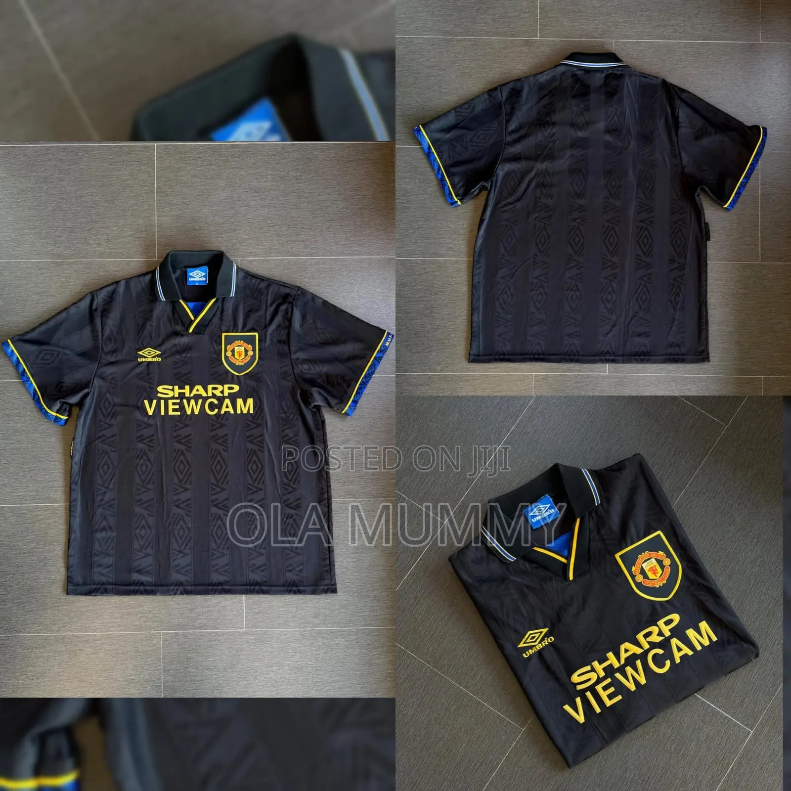 Man United Retro Jersey Black