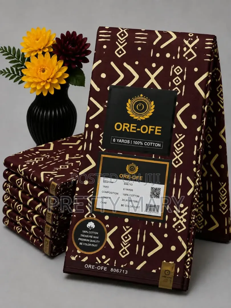 Brown ORE OFE Ankara Fabric