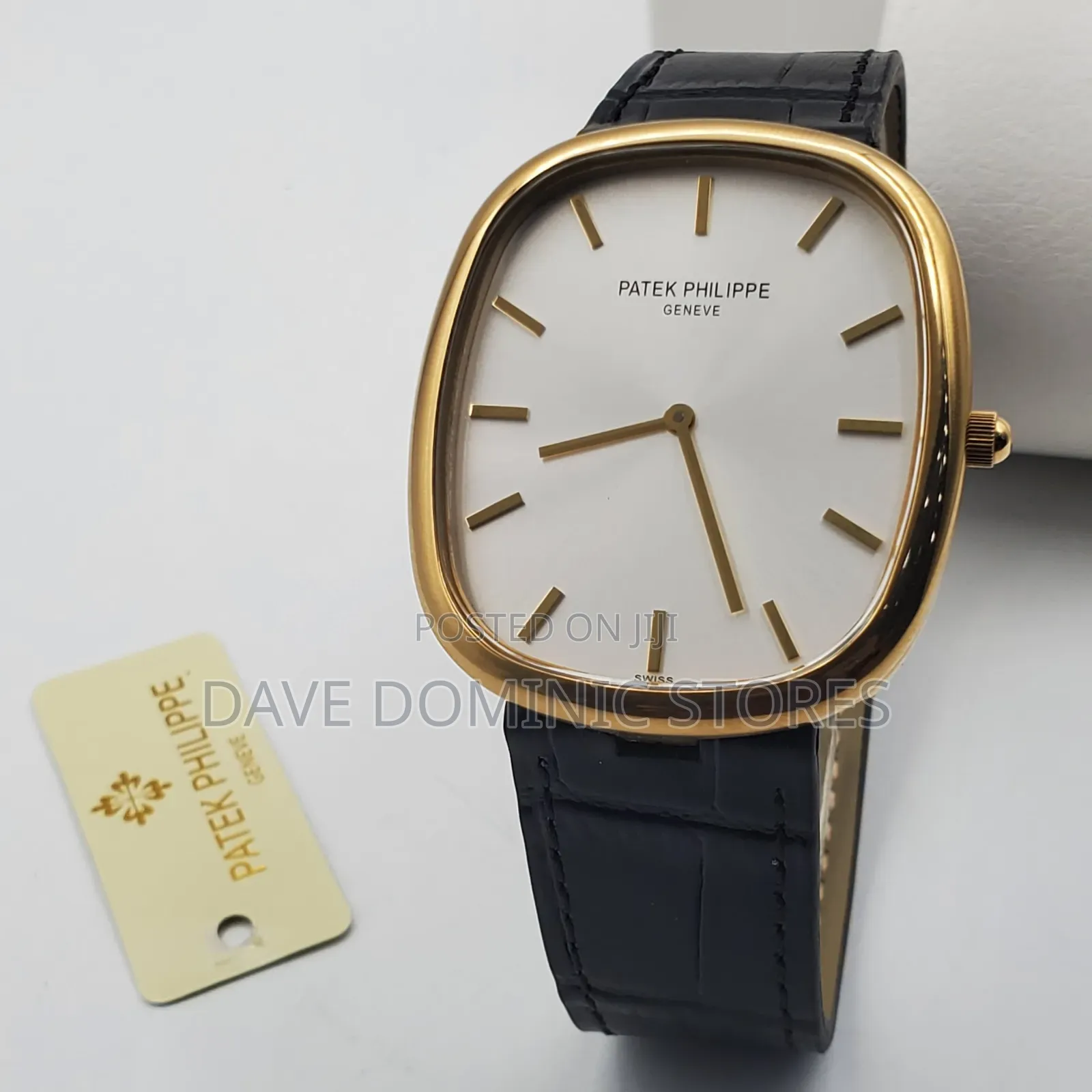 Original Quality Patek Philippe Male Watch Leather Strap (Battery)