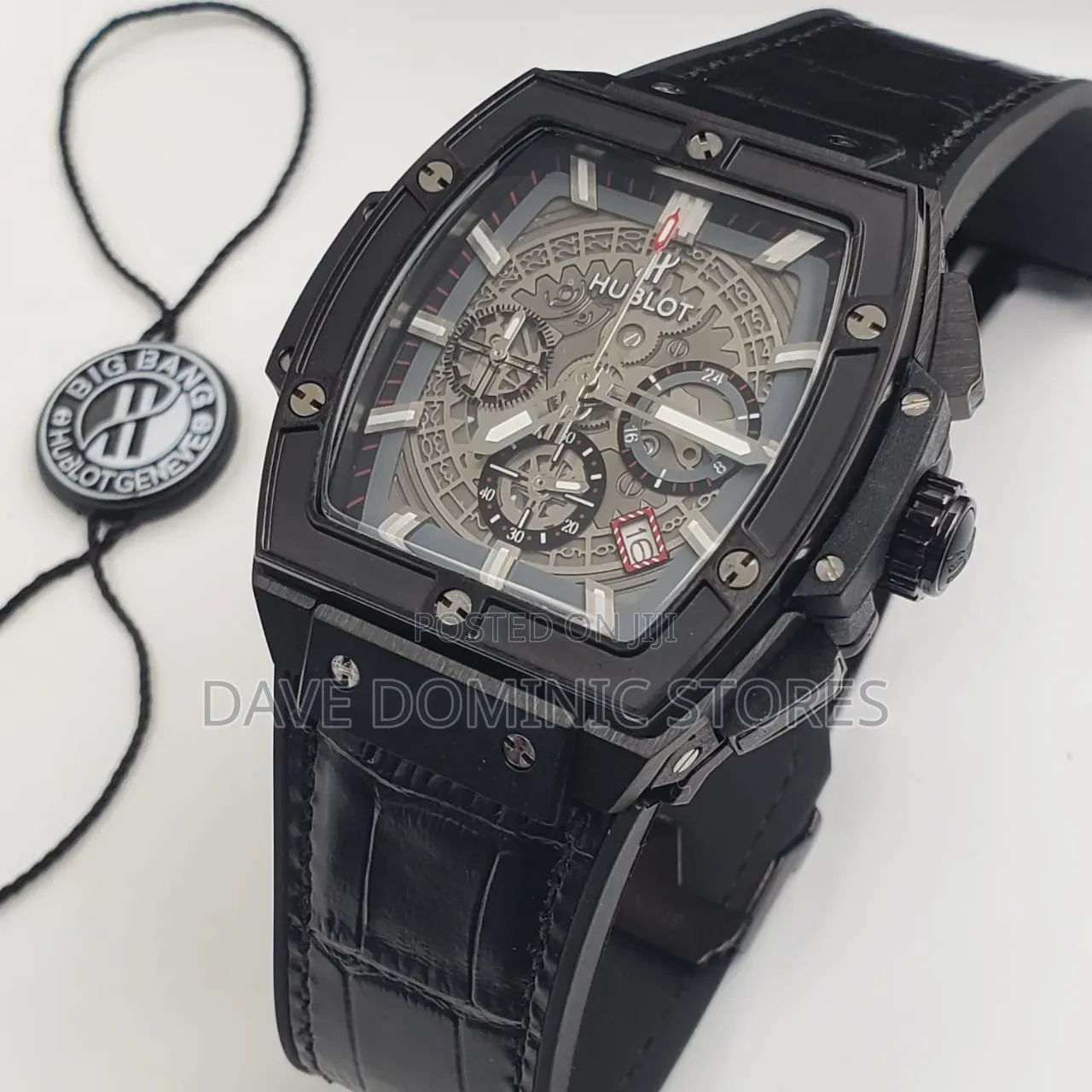 Original Quality Hublot Male Watch
Leather Strap
Battery Power