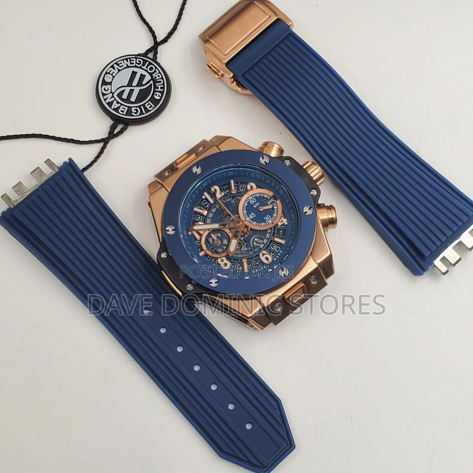 Hublot Male Watch Rubber Strap Battery Power