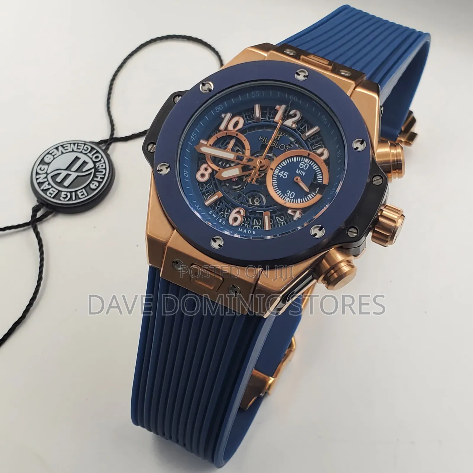 Hublot Male Watch Rubber Strap Battery Power