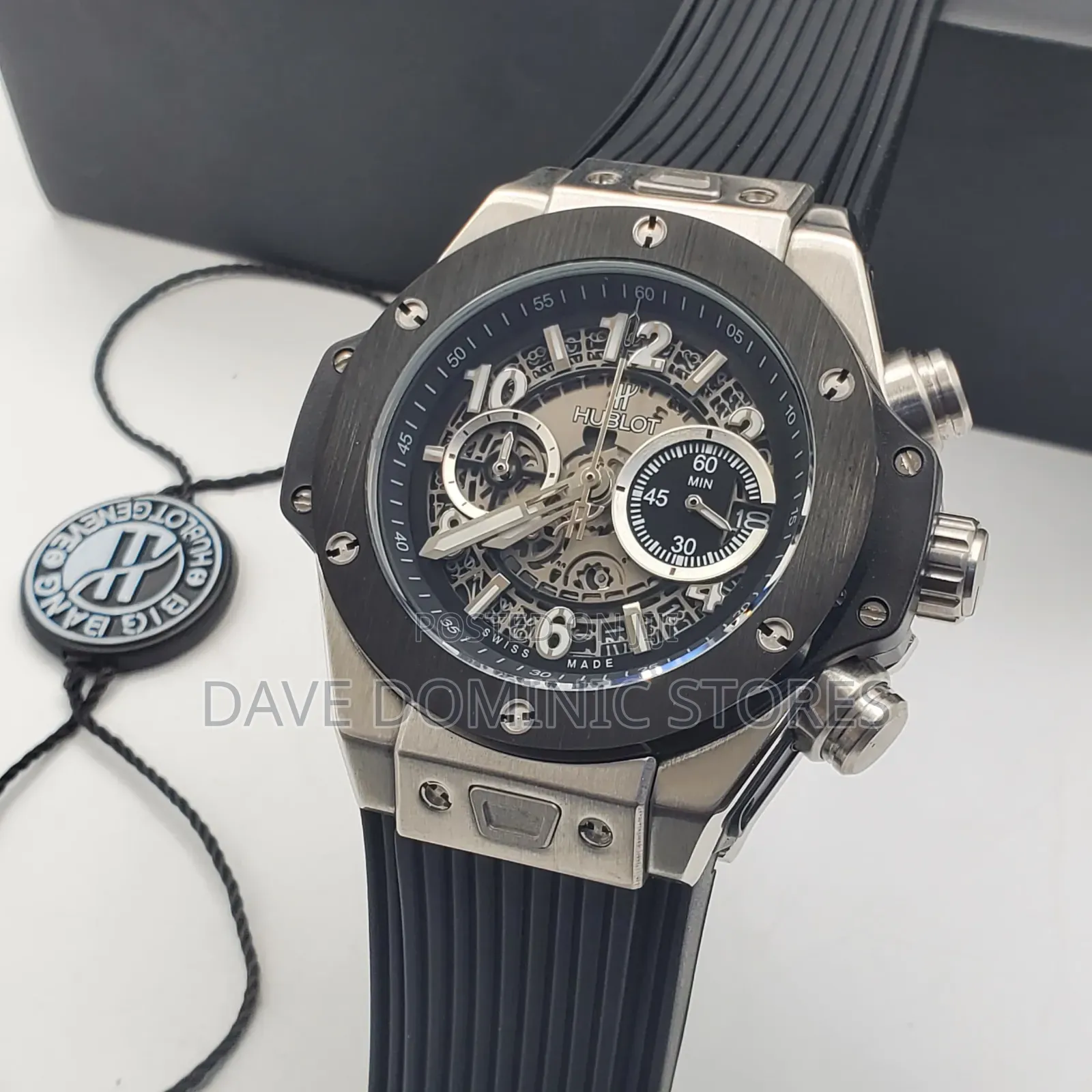 Hublot Male Watch Rubber Strap Battery Power