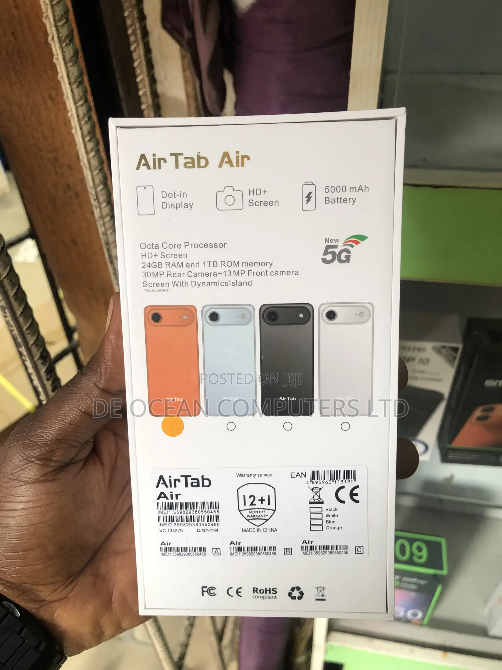 New Mobile Phone 1 TB Black
