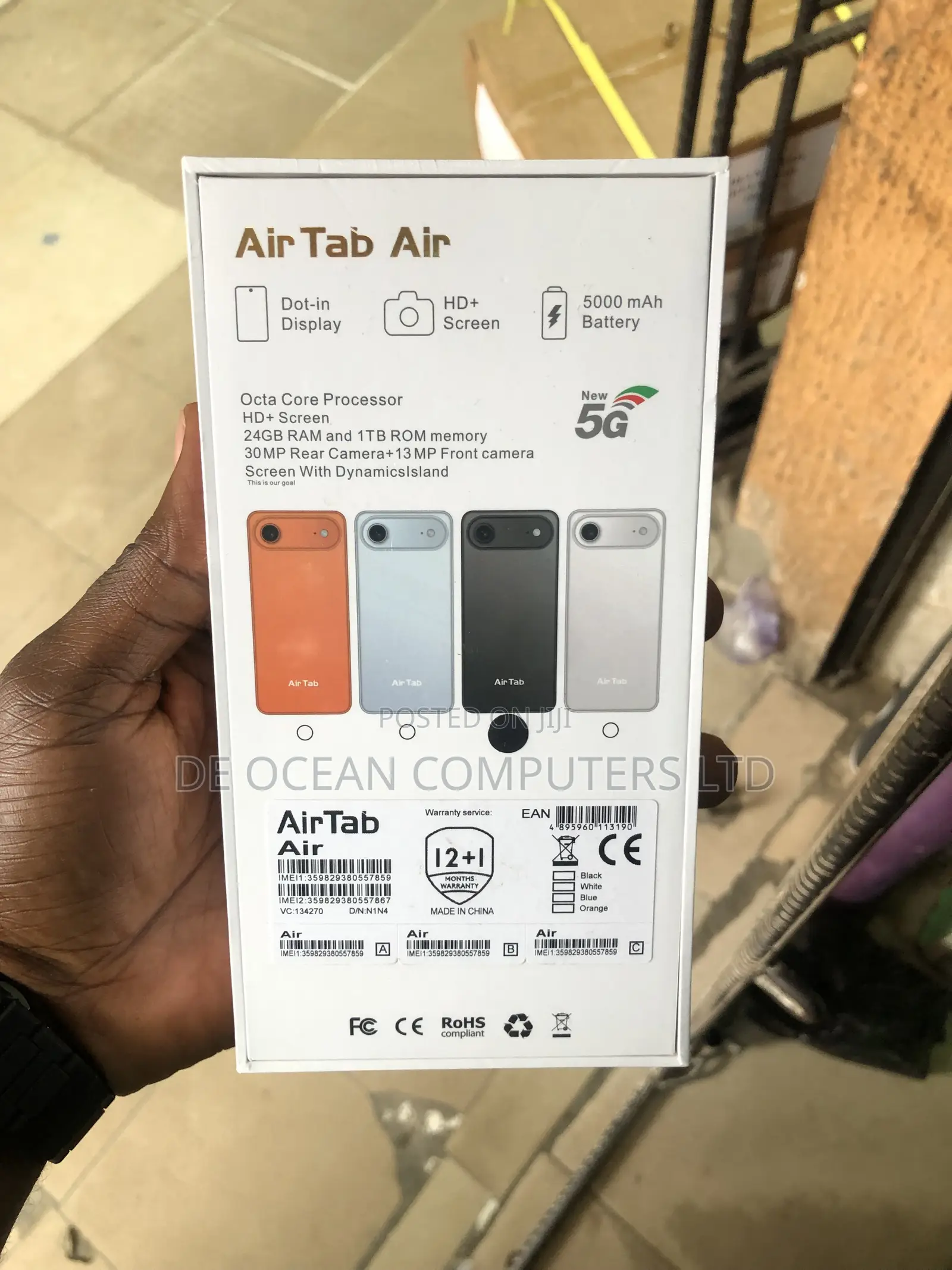 New Mobile Phone 1 TB Black