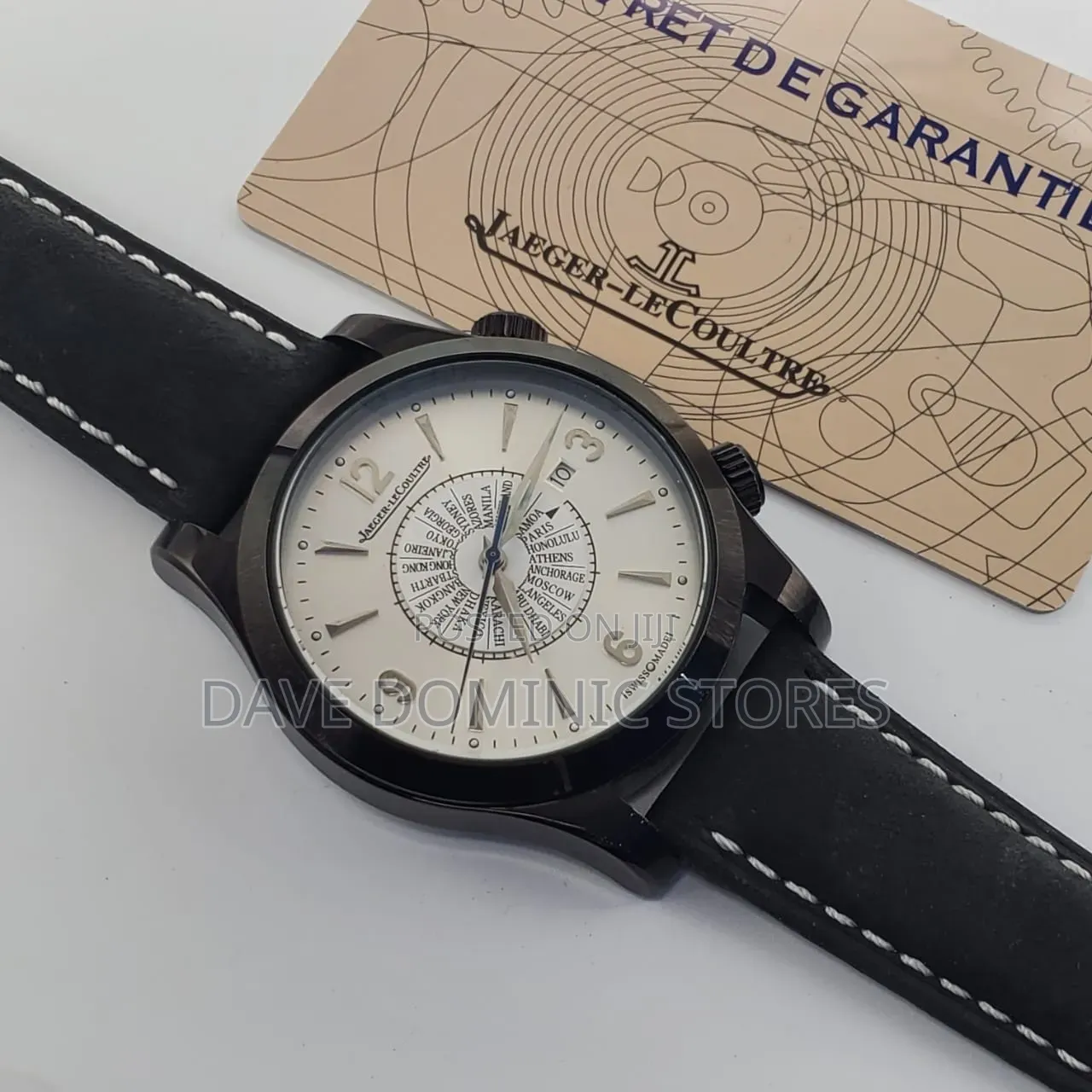Jaeger-Lecoultre Male Watch 
Leather Strap Automatic System