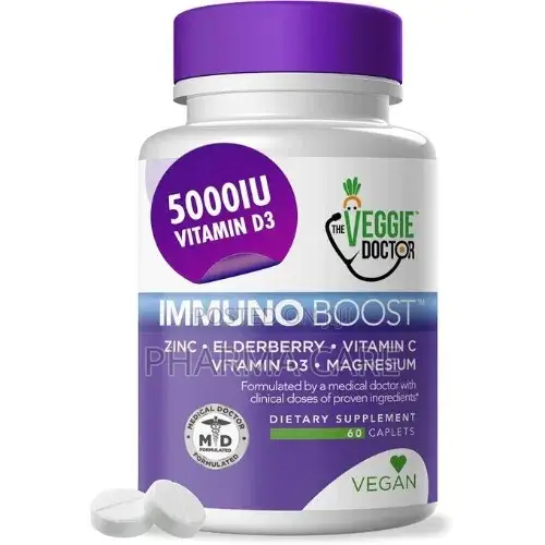 Immune Booster 60 Tablets Zinc + Vitamins C -D3-Elderberry Extract