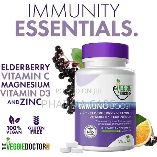 Immune Booster 60 Tablets Zinc + Vitamins C -D3-Elderberry Extract