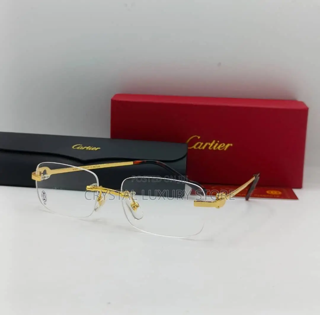 Cartier Quality Luxury Men Frame Glasses