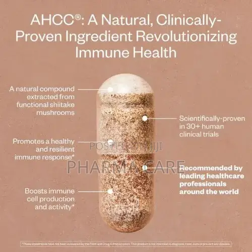Ahcc Immune Response 1g Ahcc Per Serving, Immune Support 20 Capsul