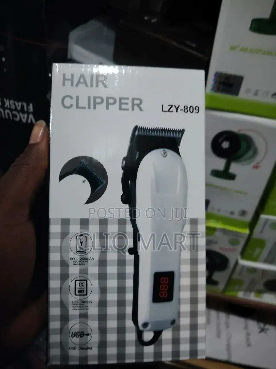Rechargeable Hair Clipper LZY-809 – Cordless Trimmer for Men