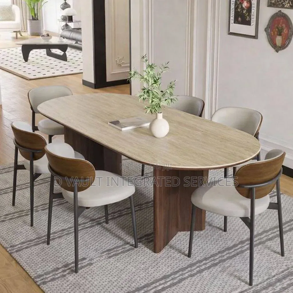 6 Seater Modern Marble Dining.