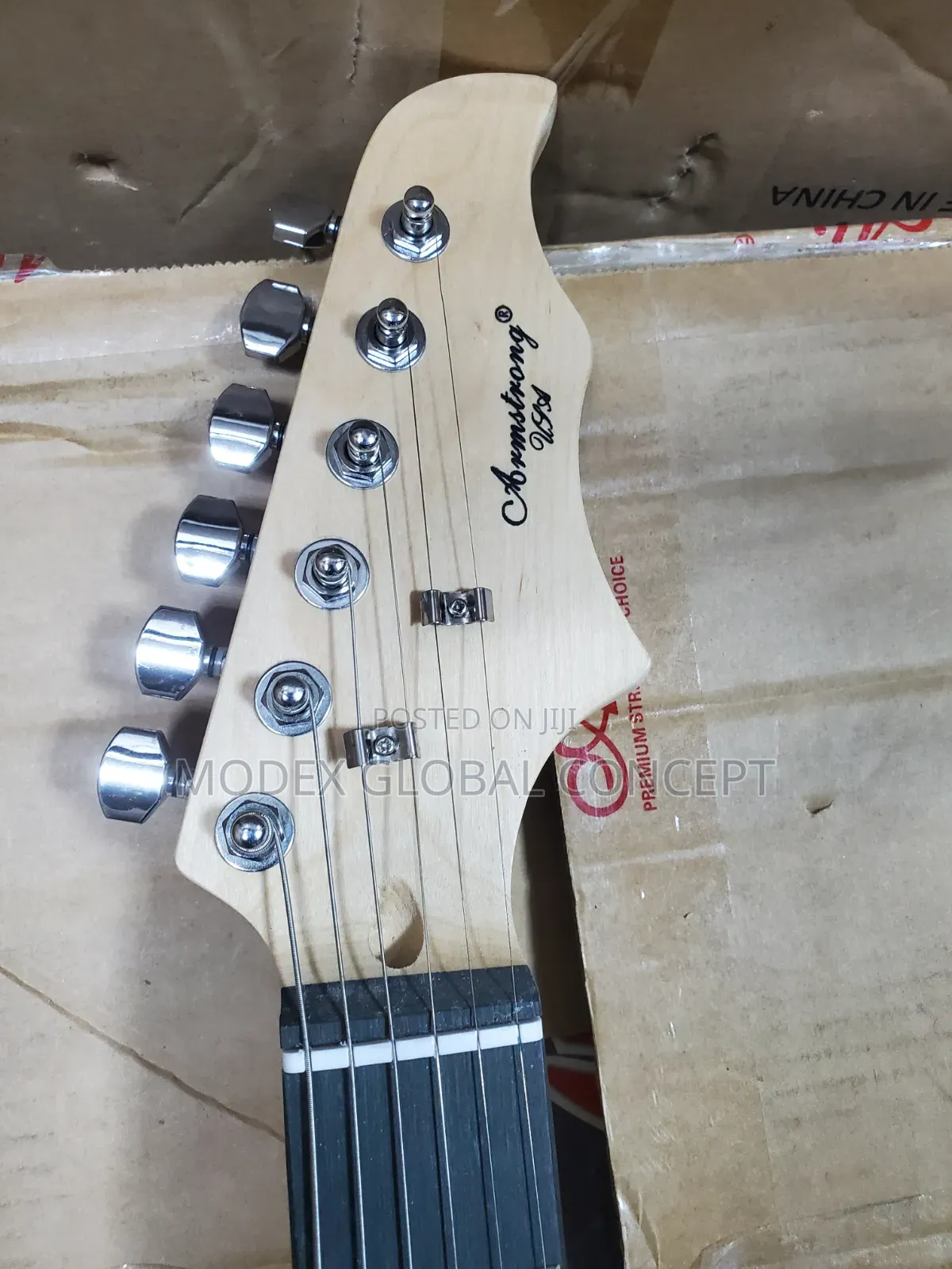 Armstrong Blue Stratocaster-Style Electric Guitar