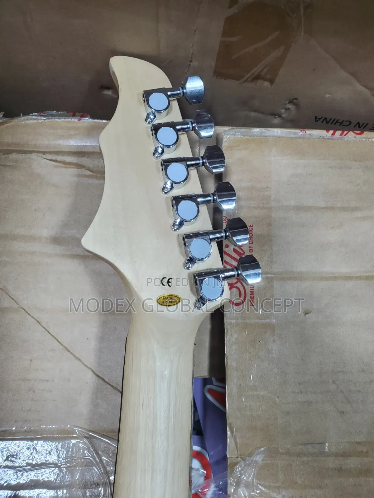 Armstrong Blue Stratocaster-Style Electric Guitar