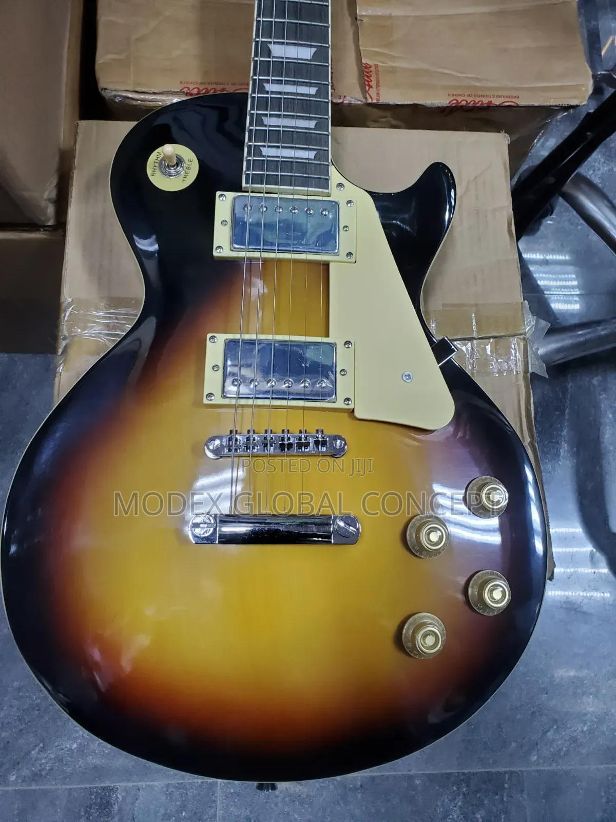 Armstrong Semi-Hollow Single-Cutaway Electric Guitar.