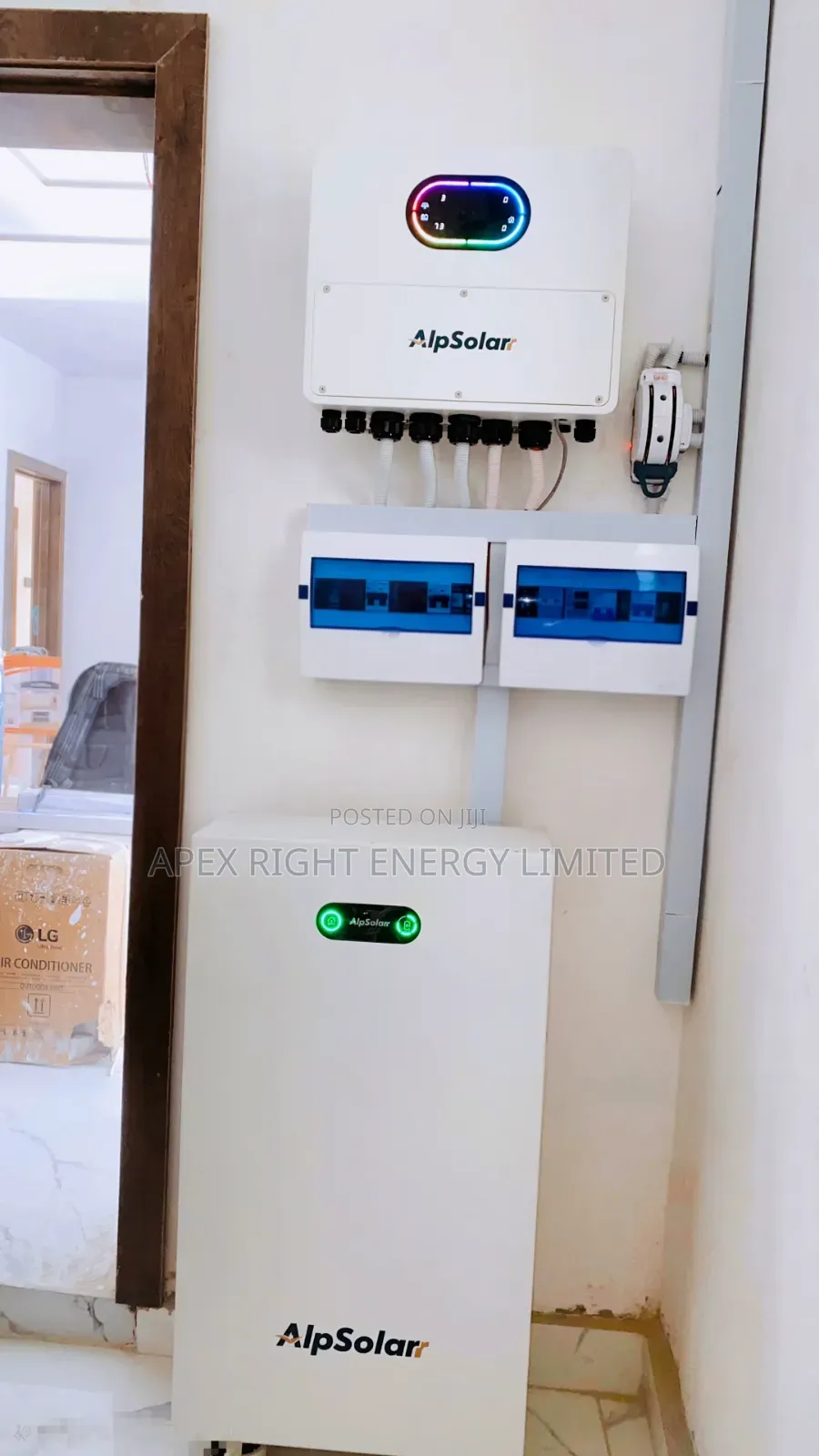 8kw Hybrid Inverter Alpsolar+16kwh Alpsolar Lithium+ 650w Panel X12