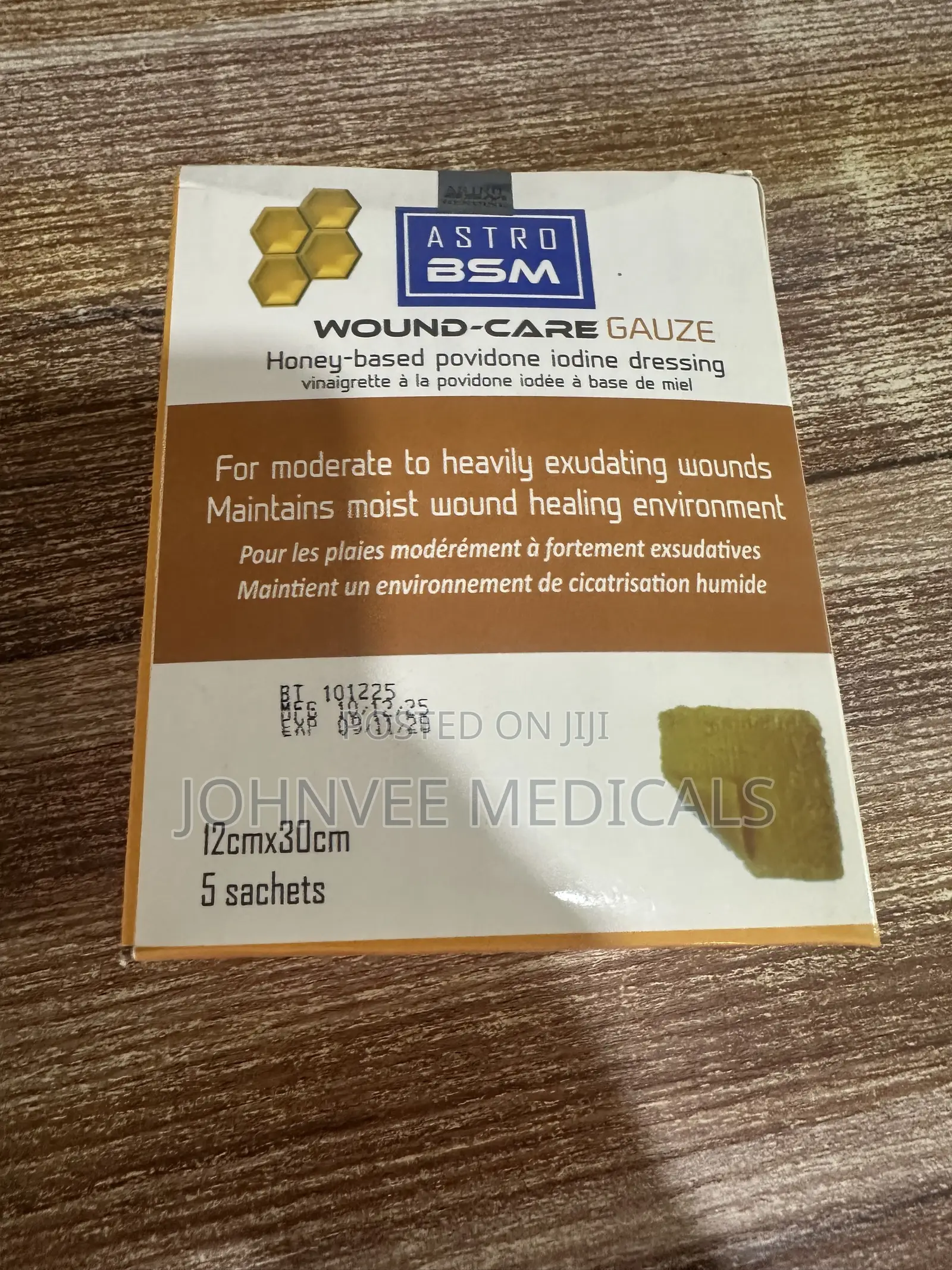 Honey Based Providone Iodine Gauze