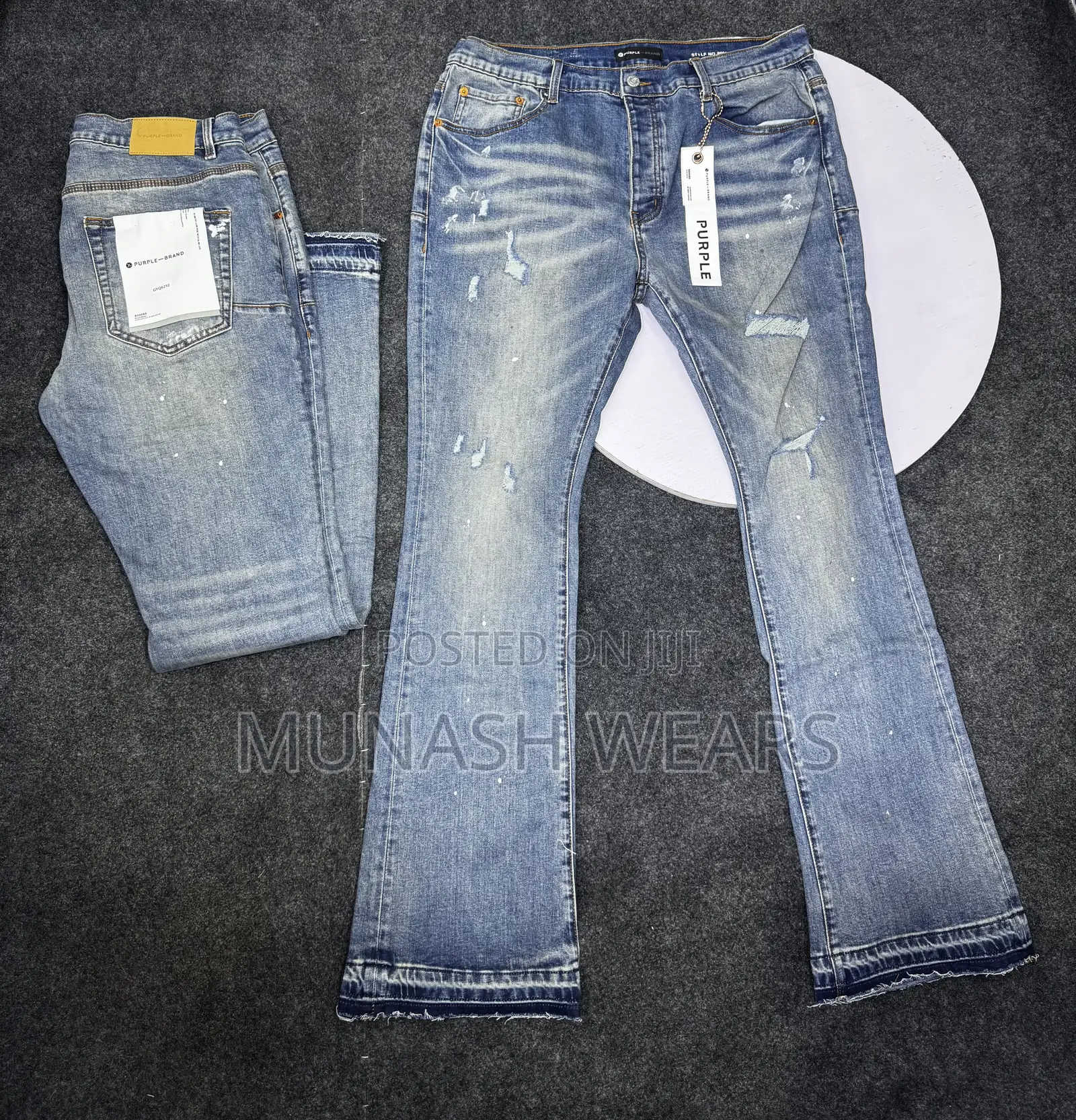 Purple Brand Stone Wash Color Jean 33-40 Waist