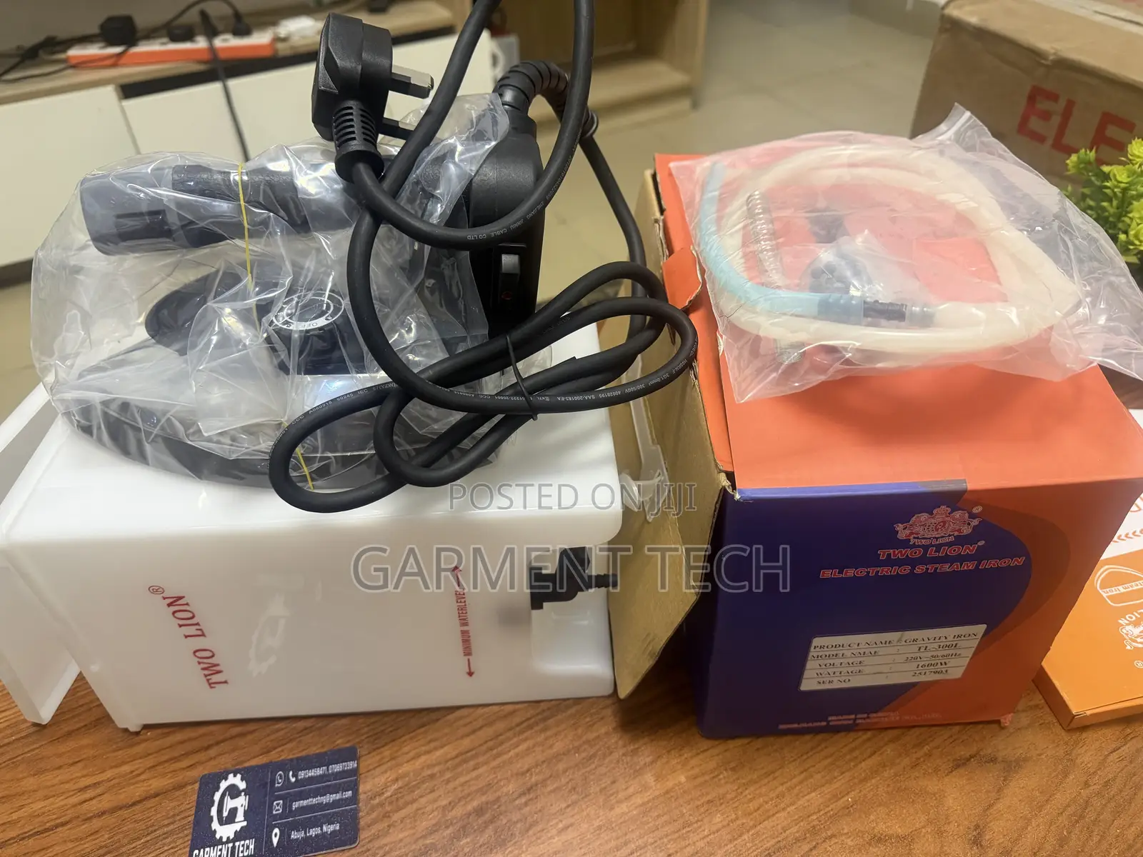 TWO LION  Industrial Steam IRON  With Boilers-Heavy Duty