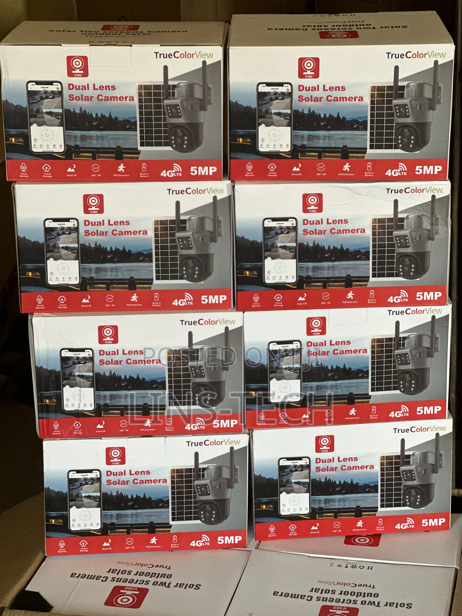 V380 Solar Dual Lens PTZ Camera