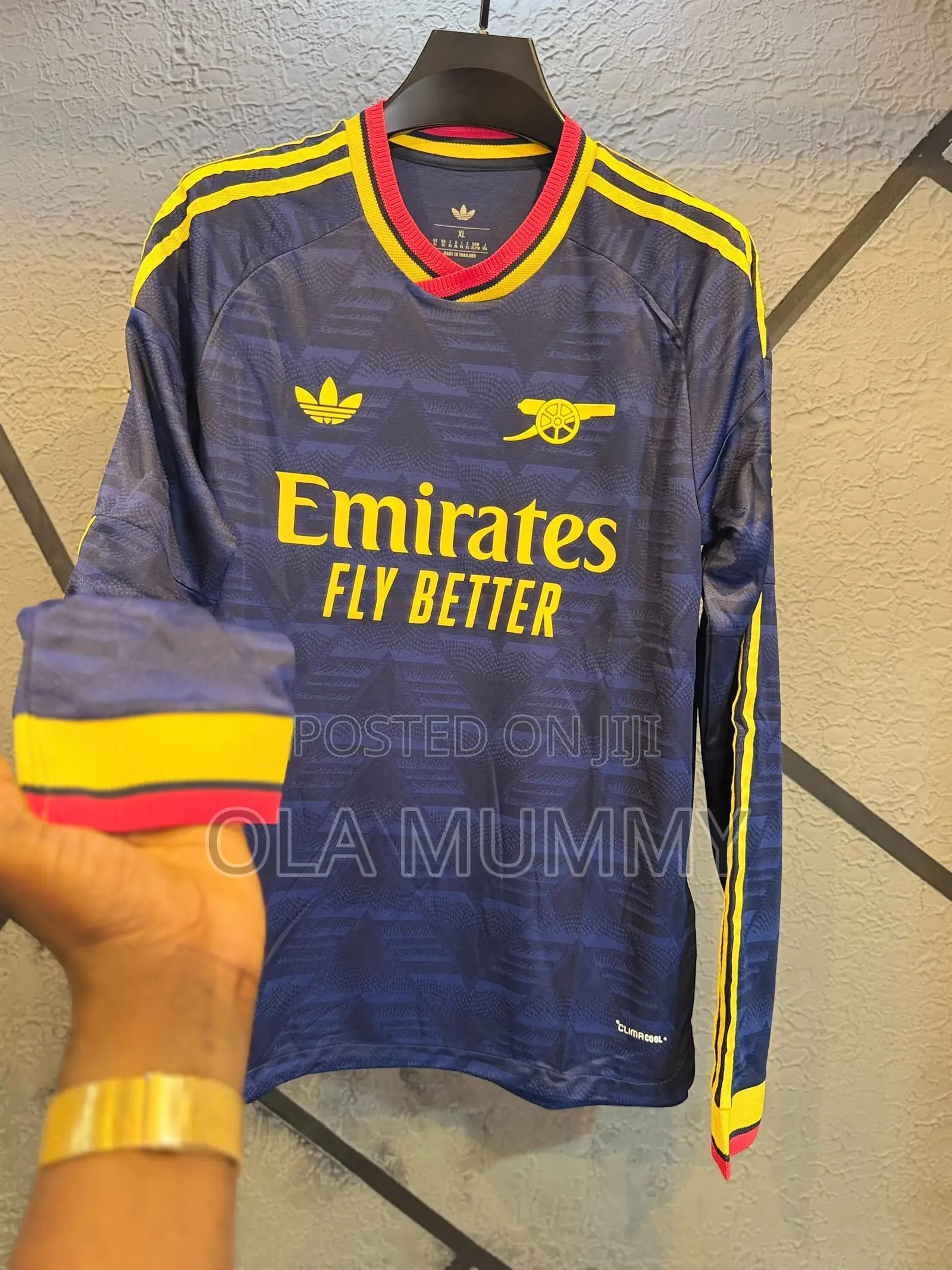 Arsenal Away Player Version Longsleeve