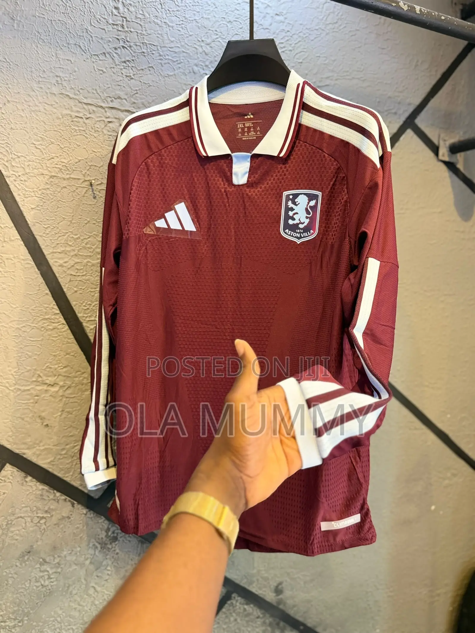 Aston Villa Home Player Version Longsleeve