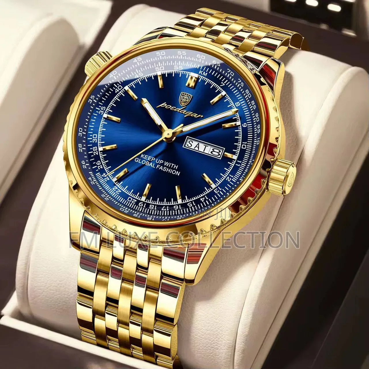 Poedagar Premium Stainless Steel Wristwatch
