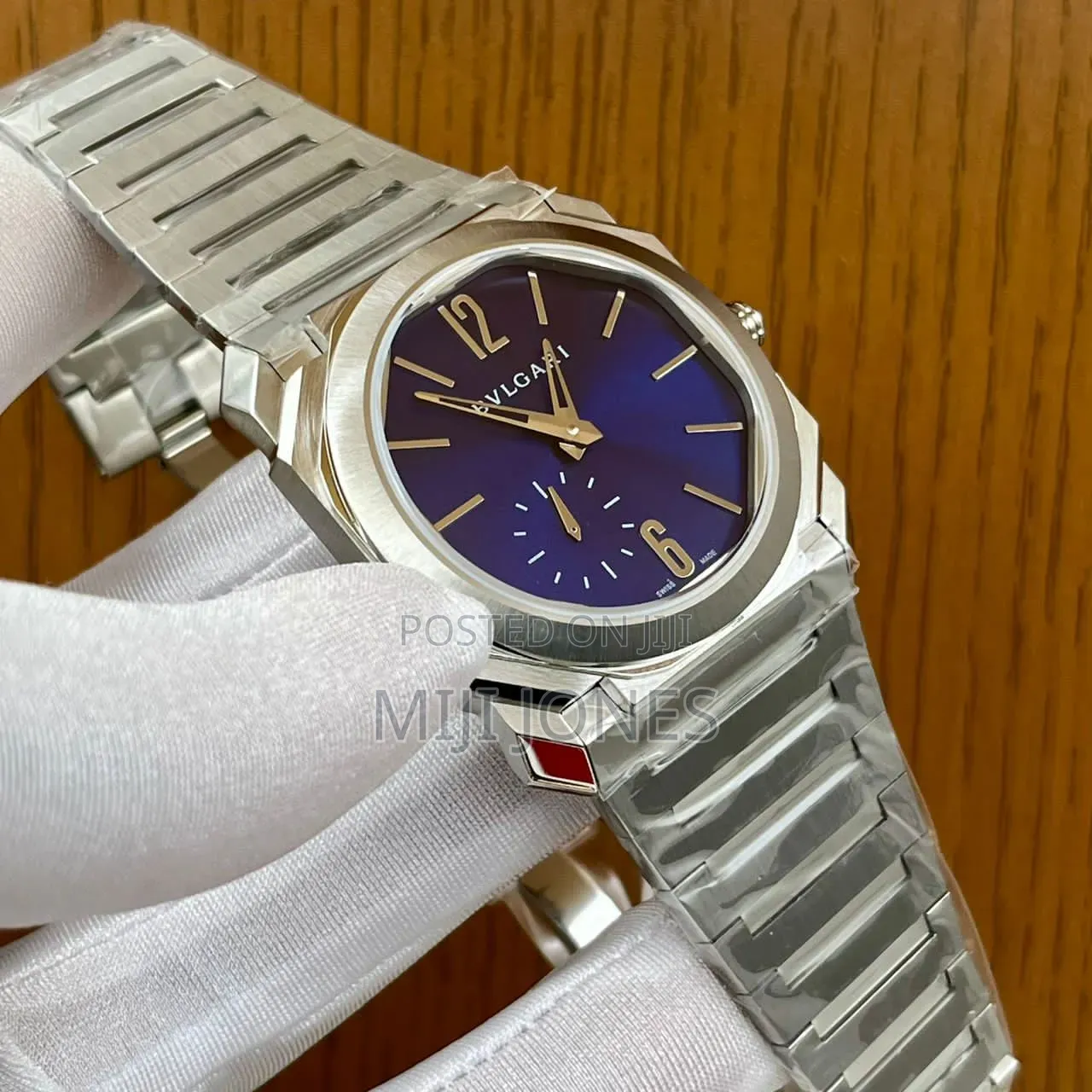 Bvlgari Inspired Flat Dial Men’s Chain Watch – Luxury Stainless Steel*