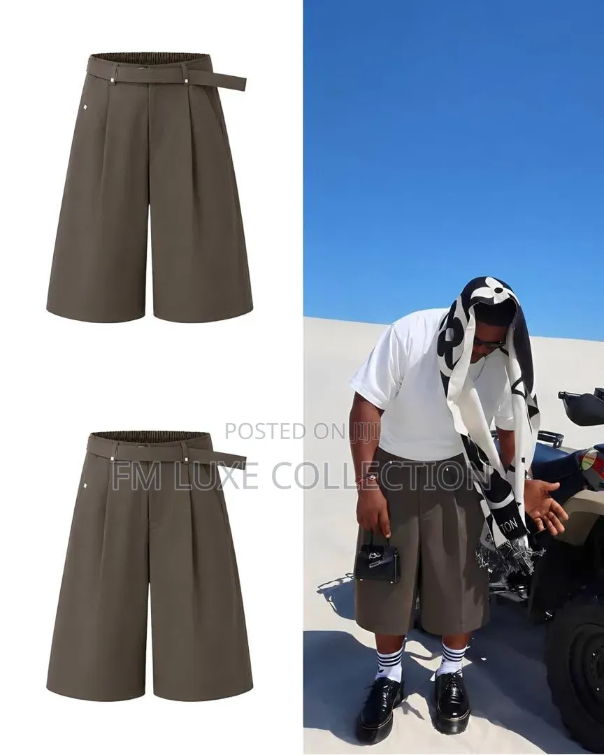 Urban Ease Pleated Men Shorts