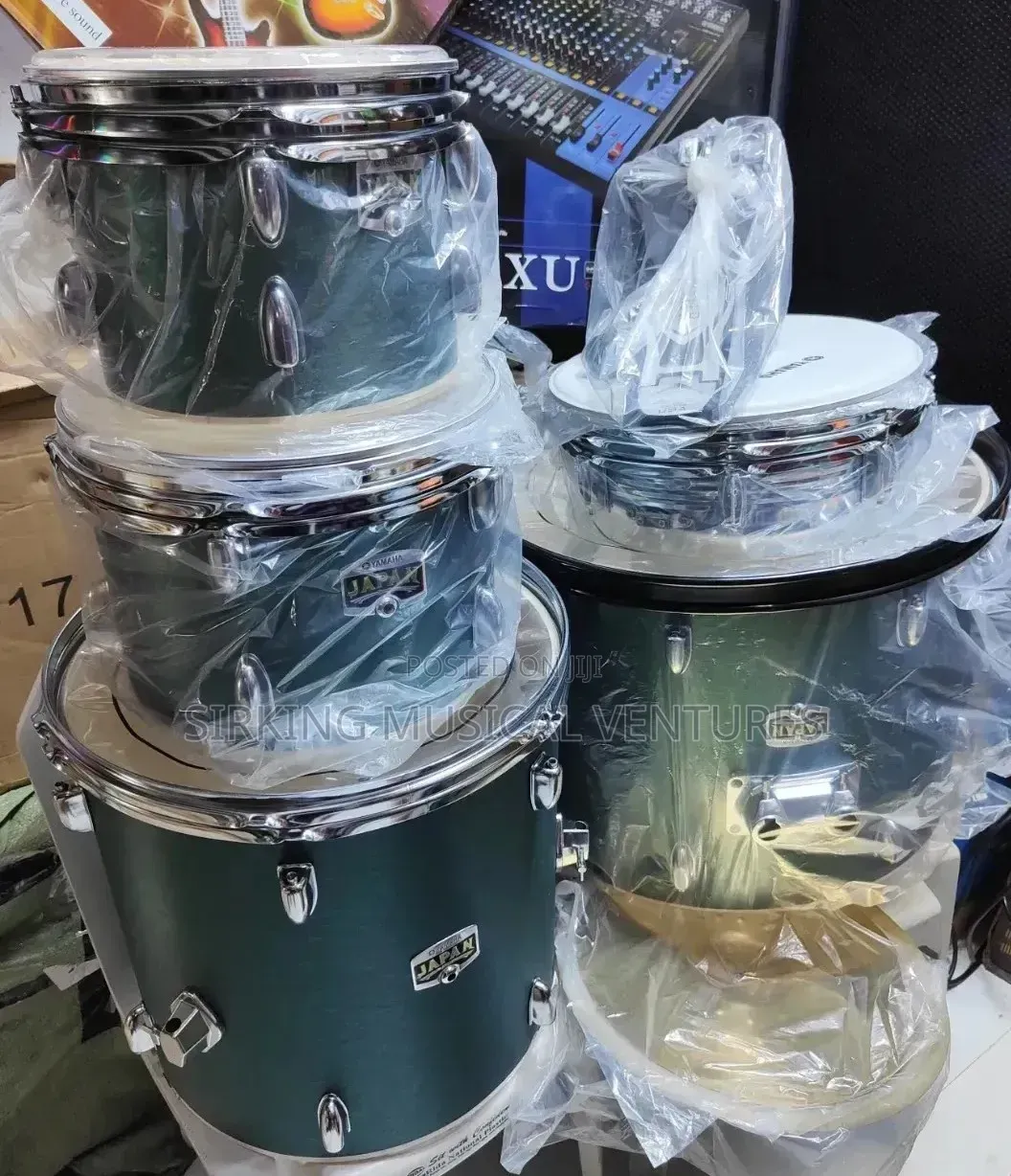 Yamaha Complete 5 Sets Drum With Chemical Velon