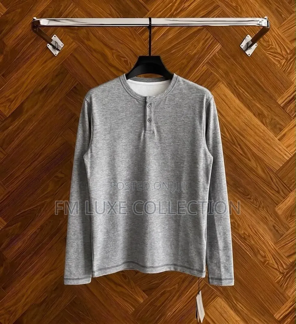 Men Henley Long Sleeve Shirt
