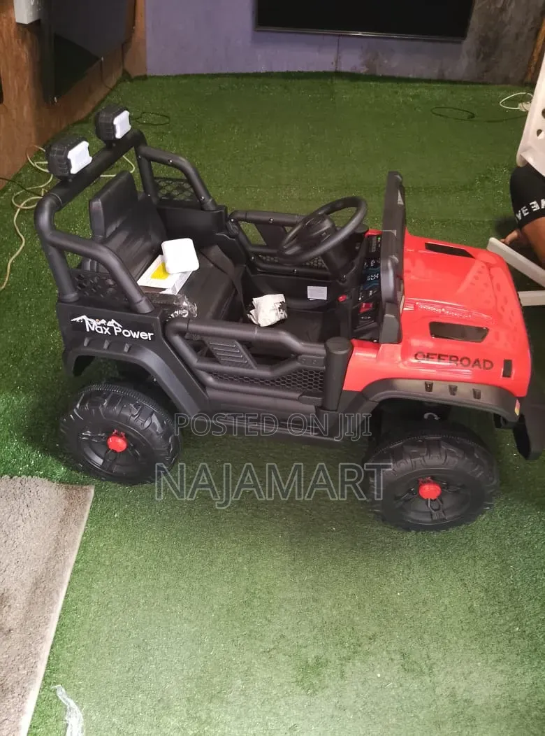 Kids Electric Ride-on Off-Road Car – Red, Battery Powered Toy Car