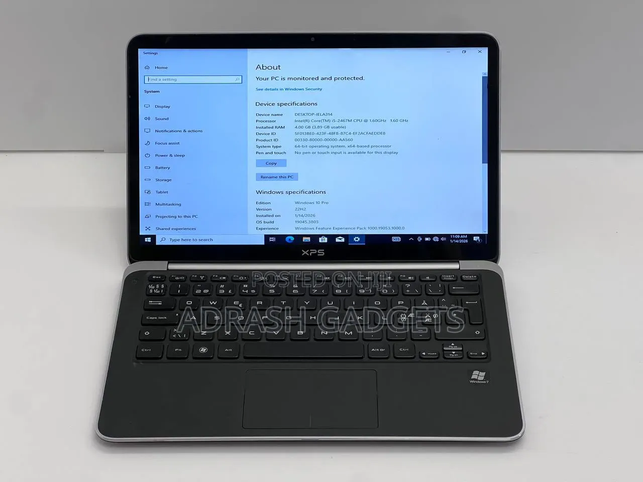 Laptop Dell XPS 13 4GB Intel Core i5 SSD 128GB