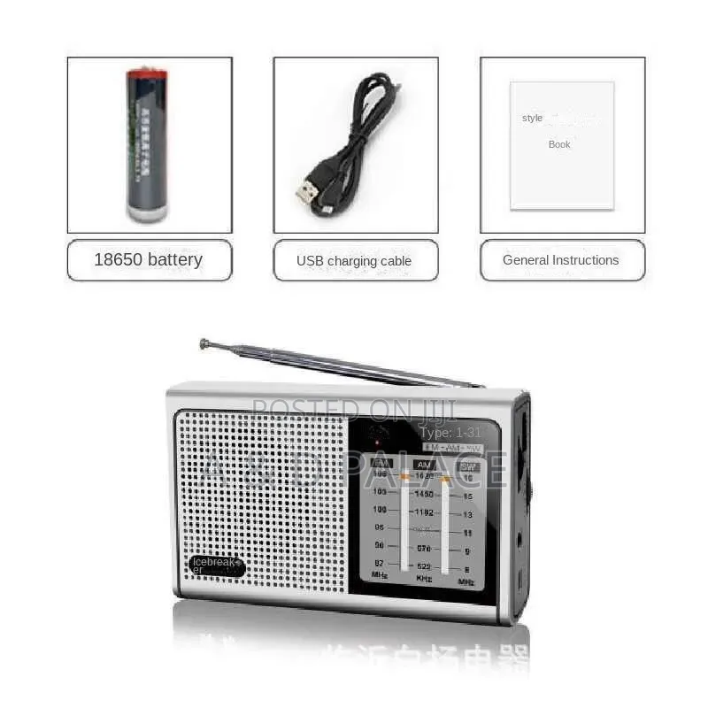 Huibang  L31 Full Band Multifunctional Fm Radio ( Tested & Trusted