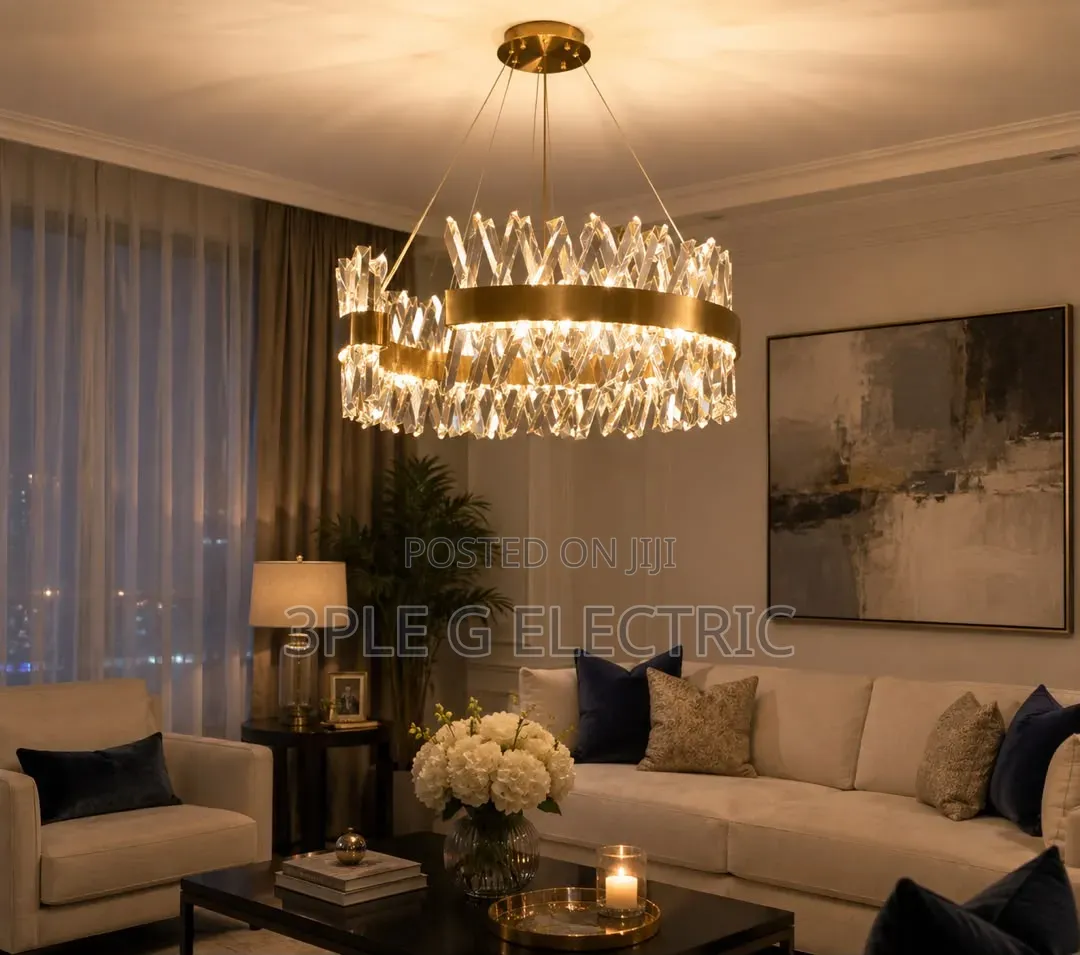 Futuristic Crystal Chandelier