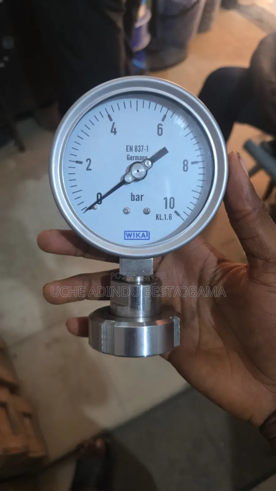 Diafprahm Pressure Gauge 0-10bar Wika