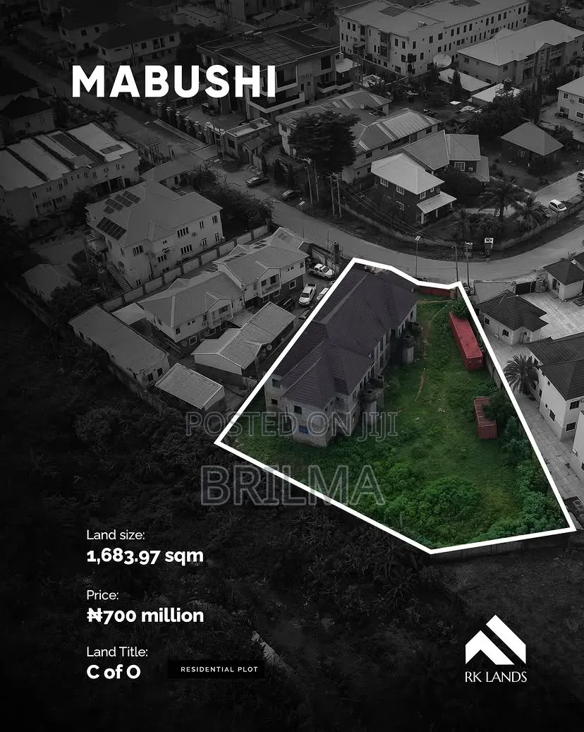 1683 SQM Land in Mabushi for Sale