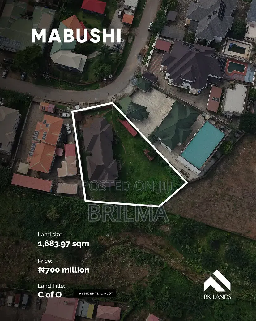 1683 SQM Land in Mabushi for Sale
