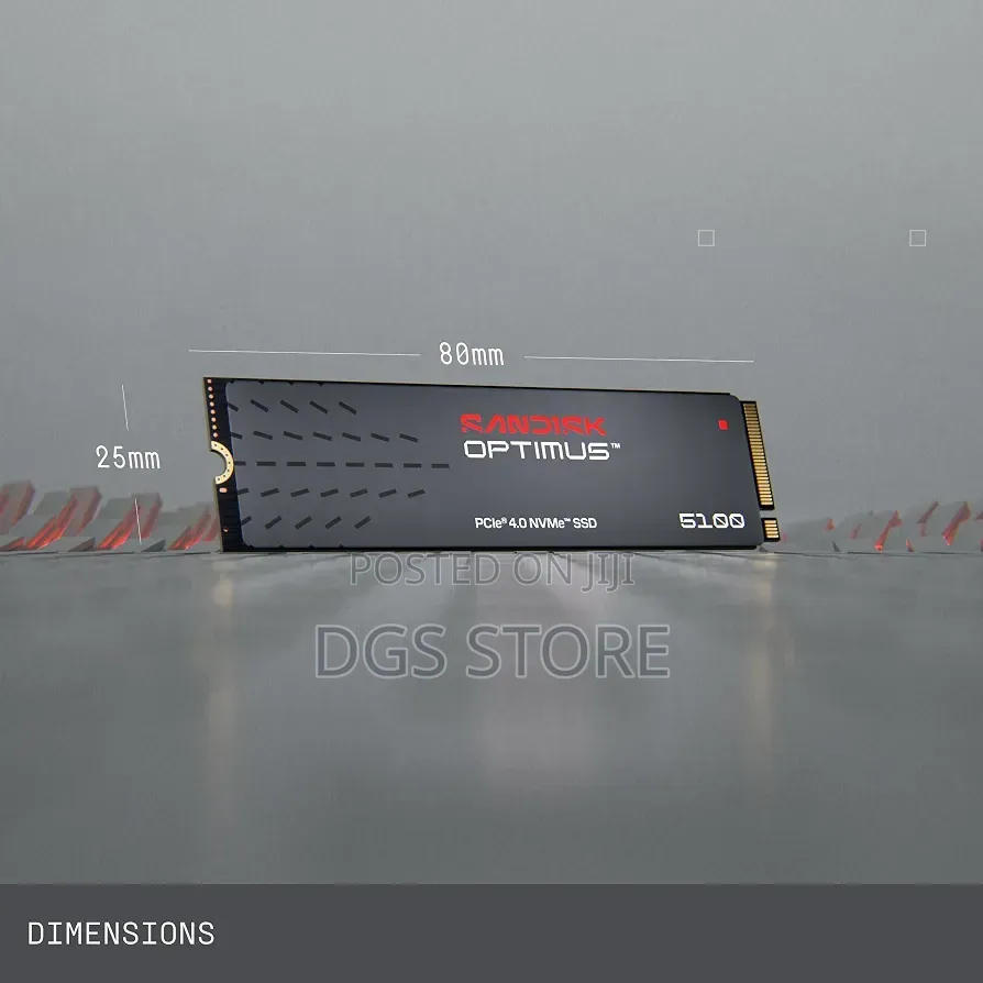 Sandisk Optimus Pcle Nvme 500gb SSD Internal 5100 6600mbs