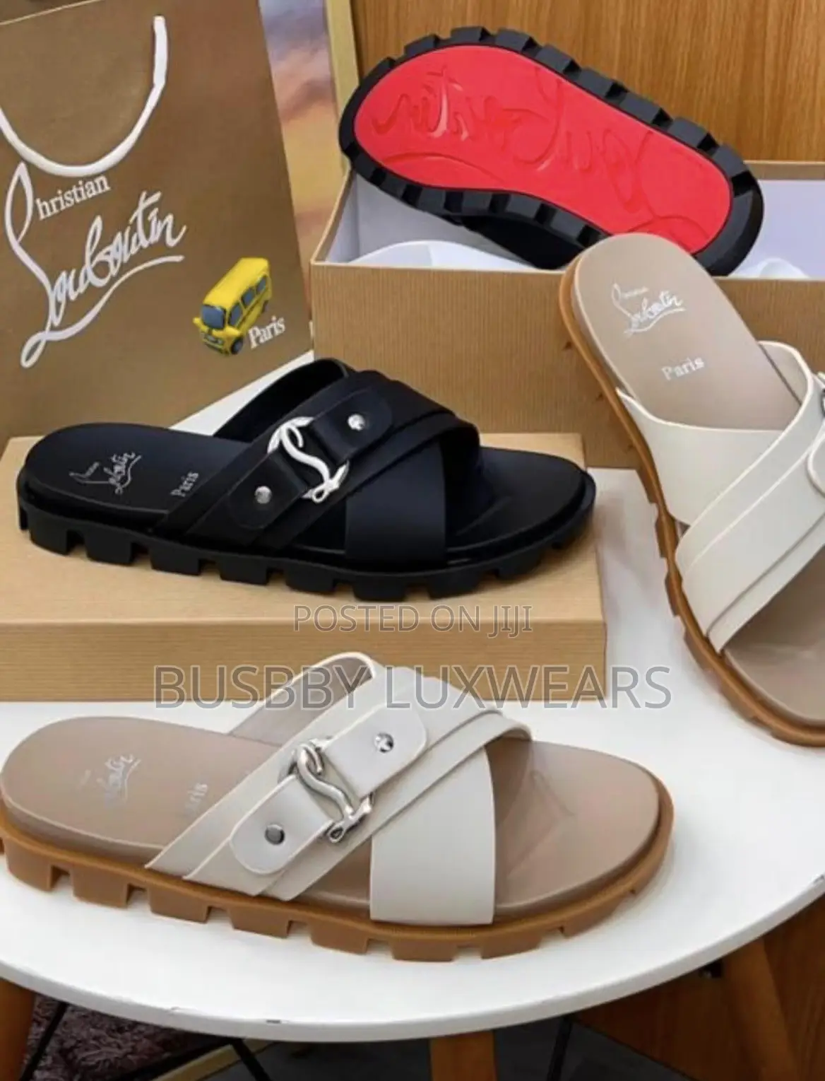 Italian Luxury Louboutin Slippers