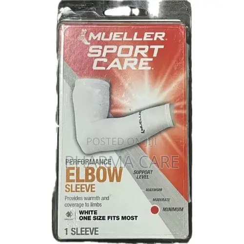 Performance Elbow Sleeve White One Size Fits Most