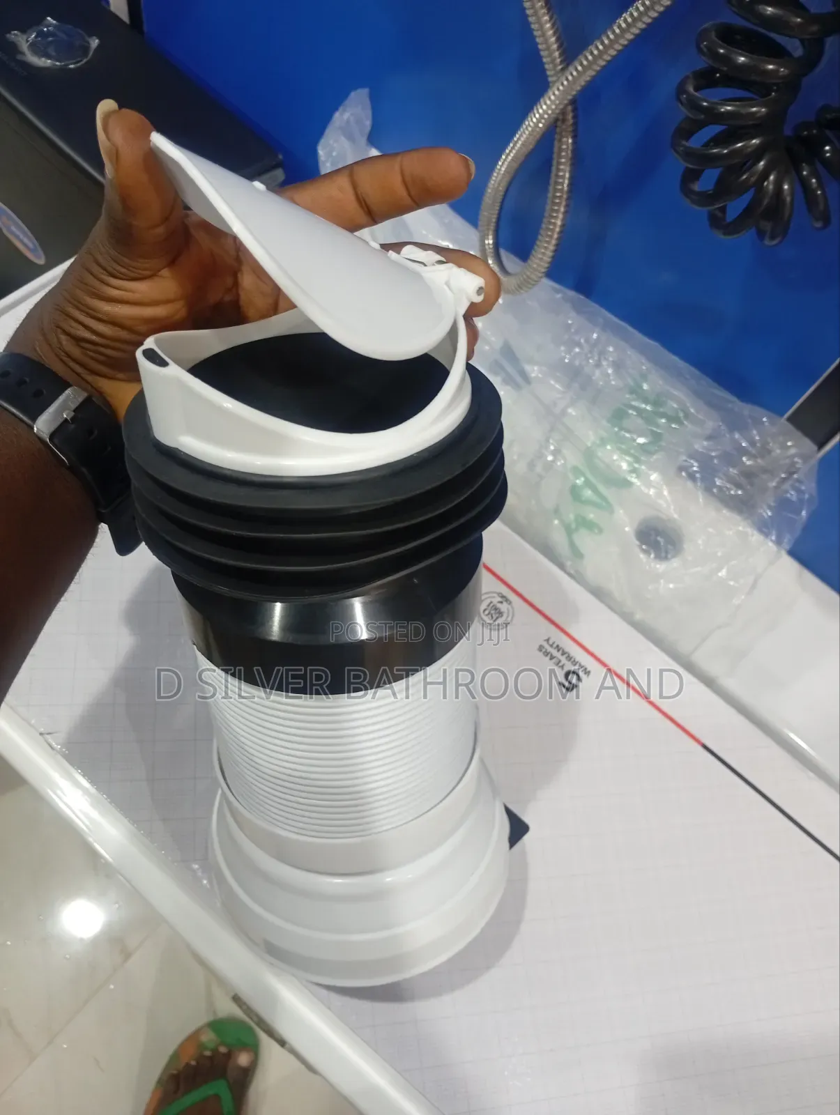 Flexible Toilet Pipe Connector, Anti Snake Protection