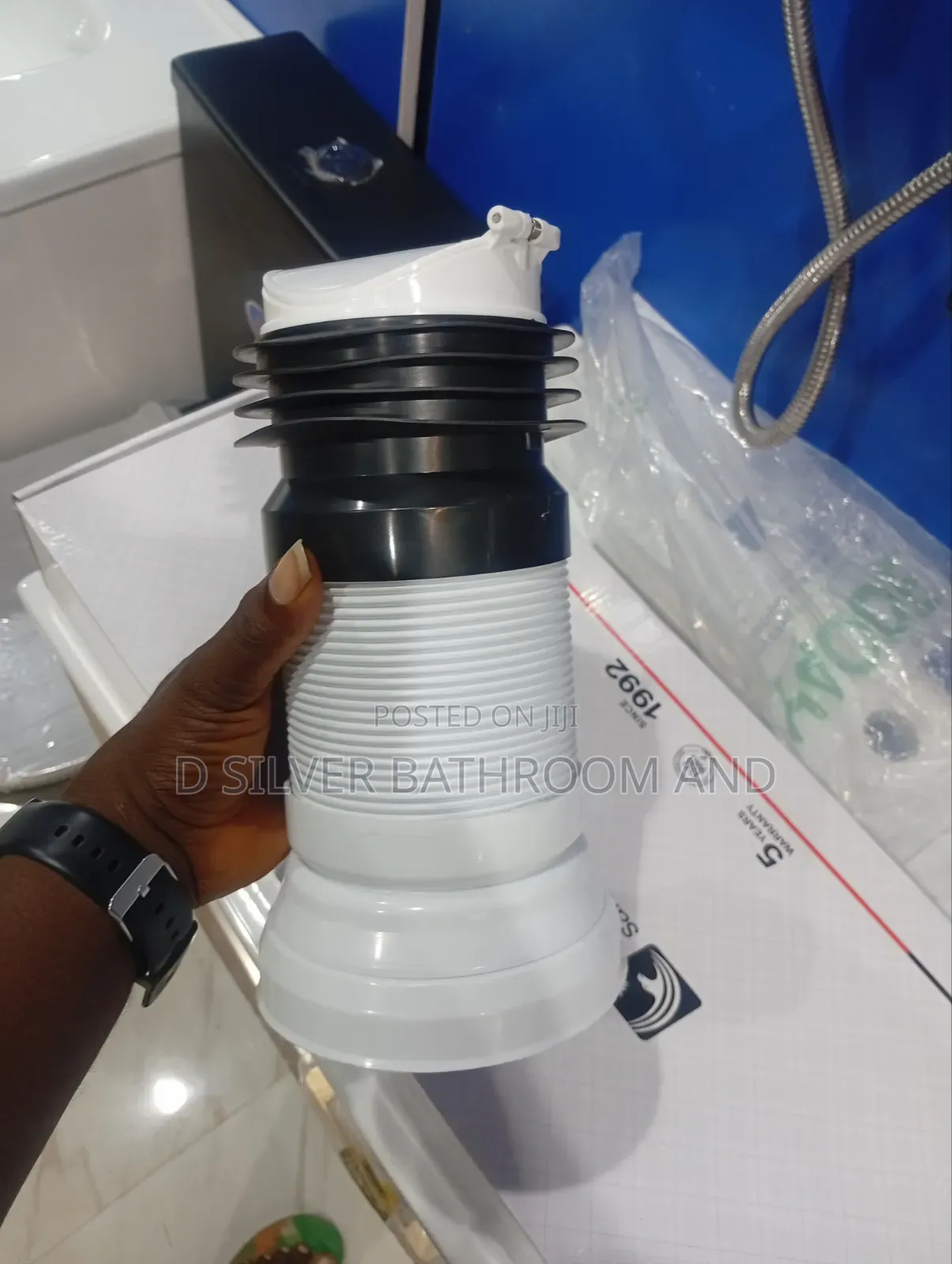 Flexible Toilet Pipe Connector, Anti Snake Protection