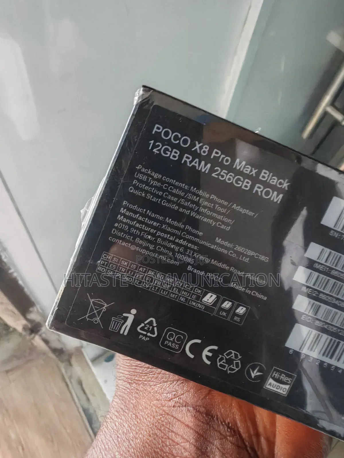 New Xiaomi Poco X8 Pro Max 256 GB Black