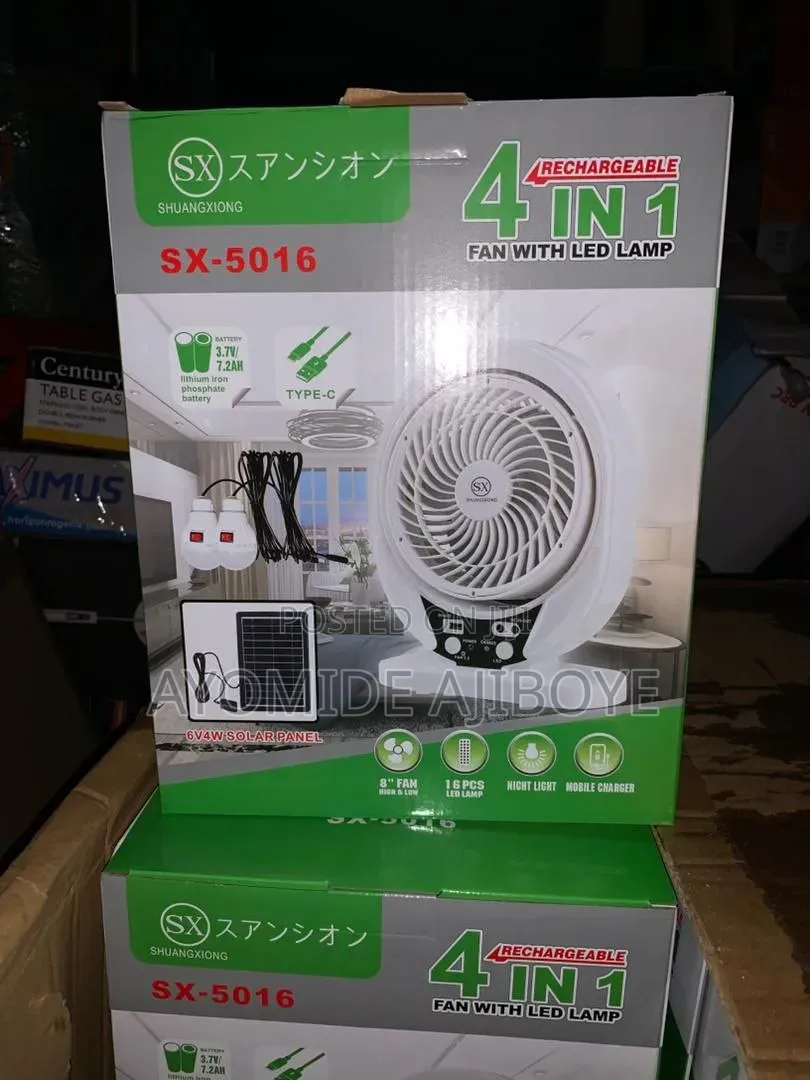 4in1 Rechargeable Fan