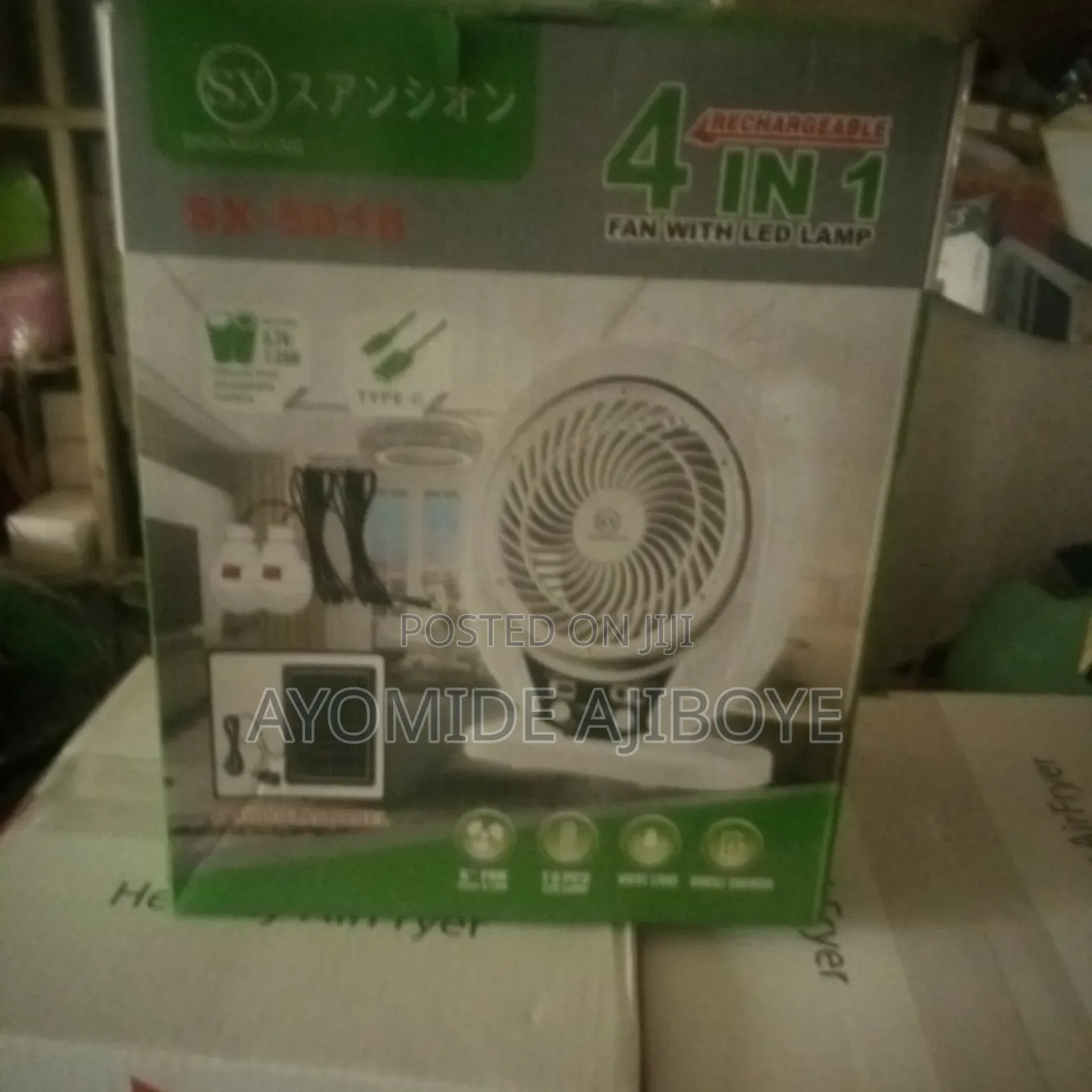 4in1 Rechargeable Fan