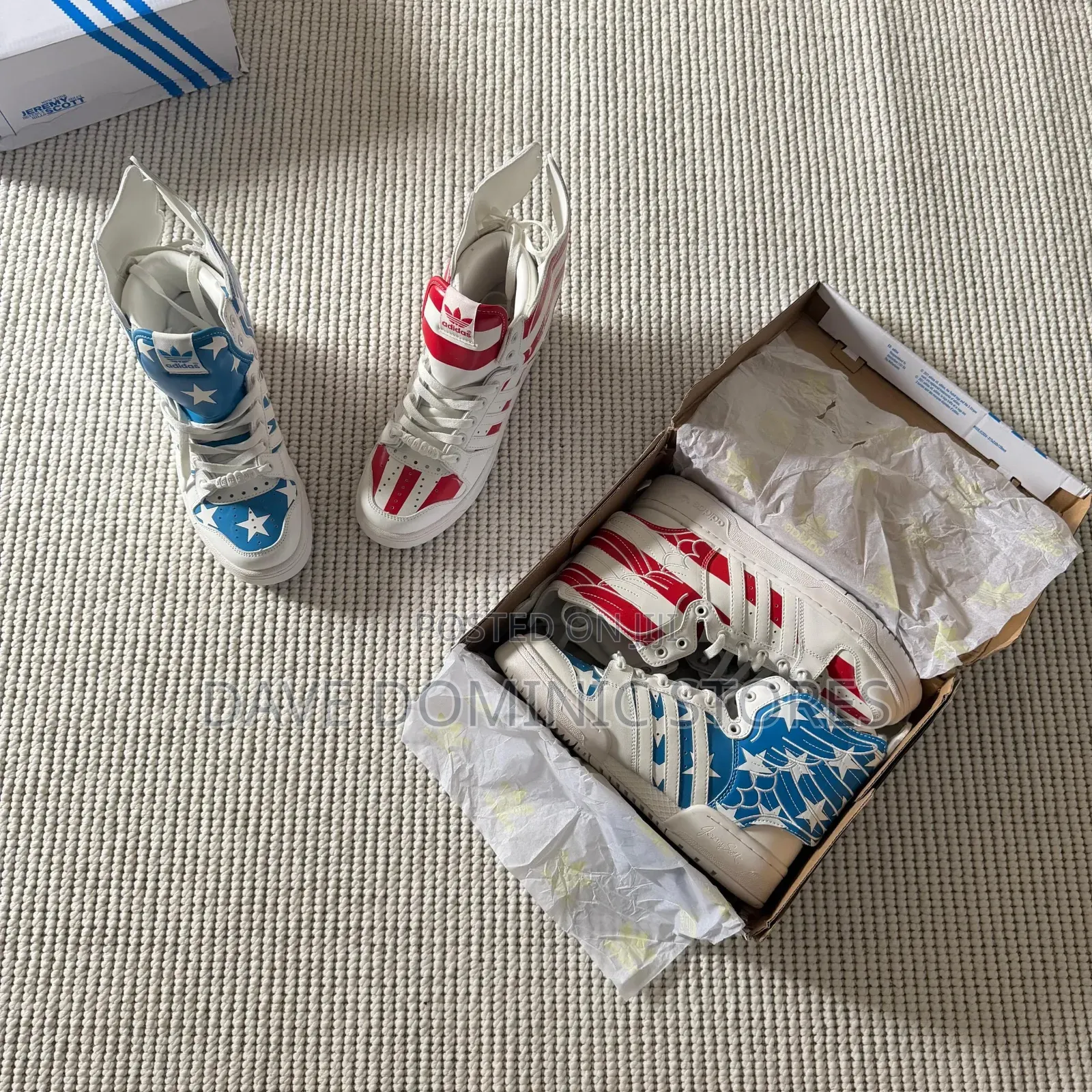 Original Jeremy Scott X Adidas Wings 2.0 Usa Stars and Stripes