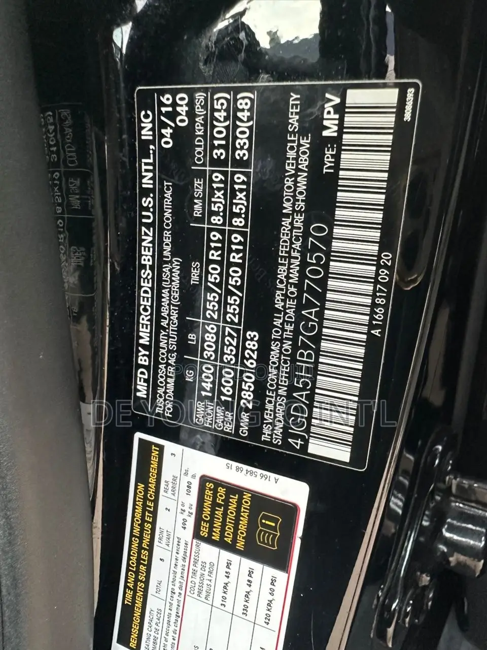 Mercedes-Benz GLE-Class GLE 350d 4MATIC 2016 Black